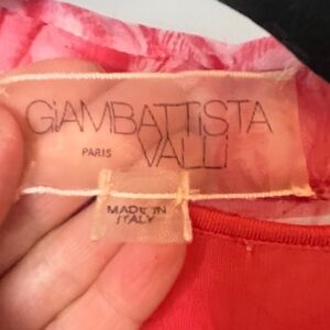 Pink rose pattern Giambattista Valli dress made in Italy